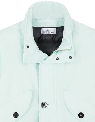 Stone Island David-Tc Laser Printed Down Gilet In Grey