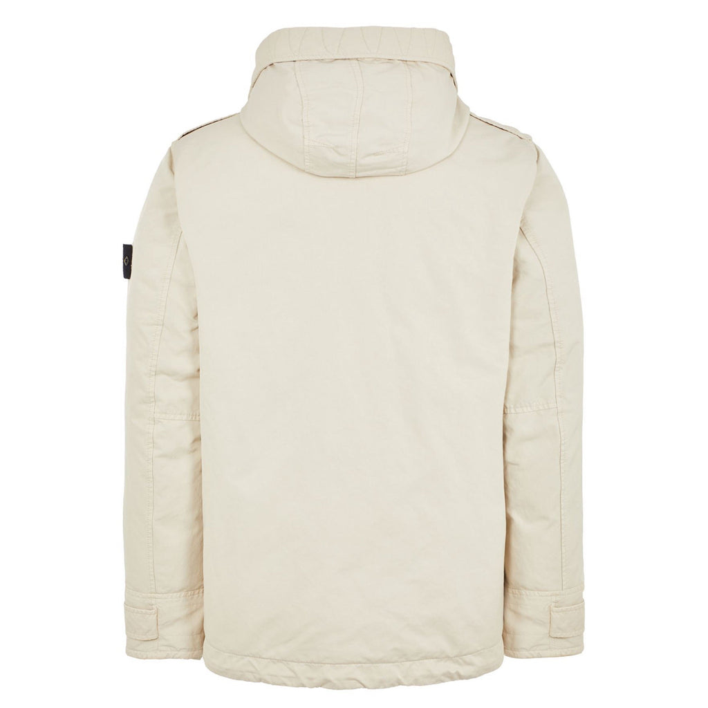 Stone Island David-Tc Short Down Parka in Plaster