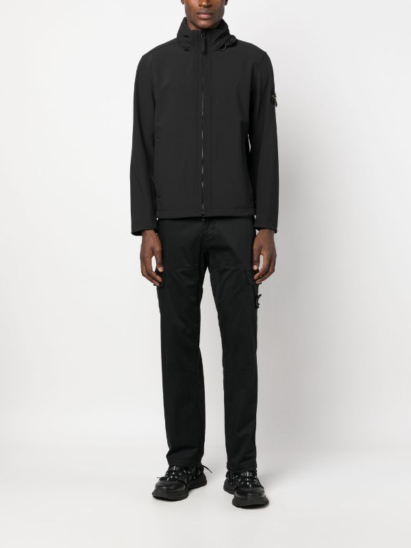 Stone Island A/W Soft Shell-R E.Dye Jacket Black