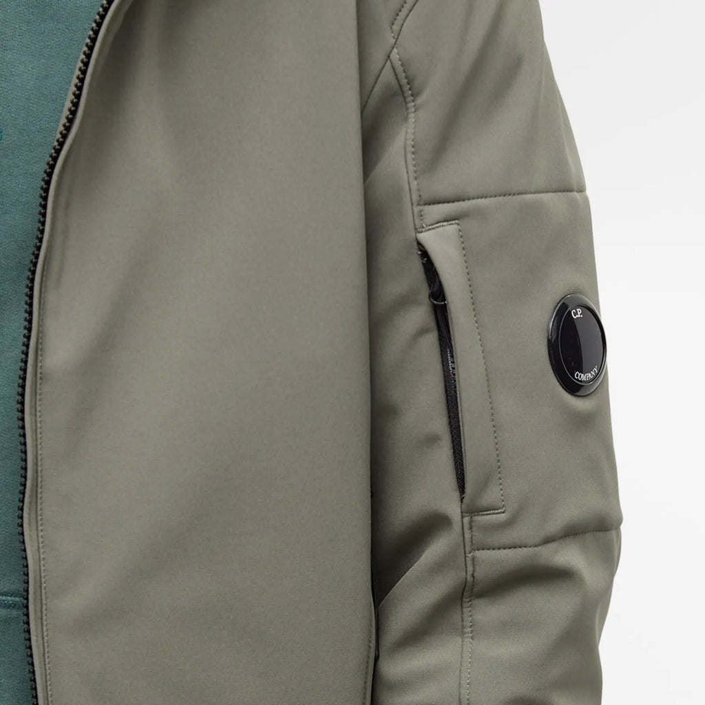 Cp Company A/W Lens Soft Shell Jacket in Thyme