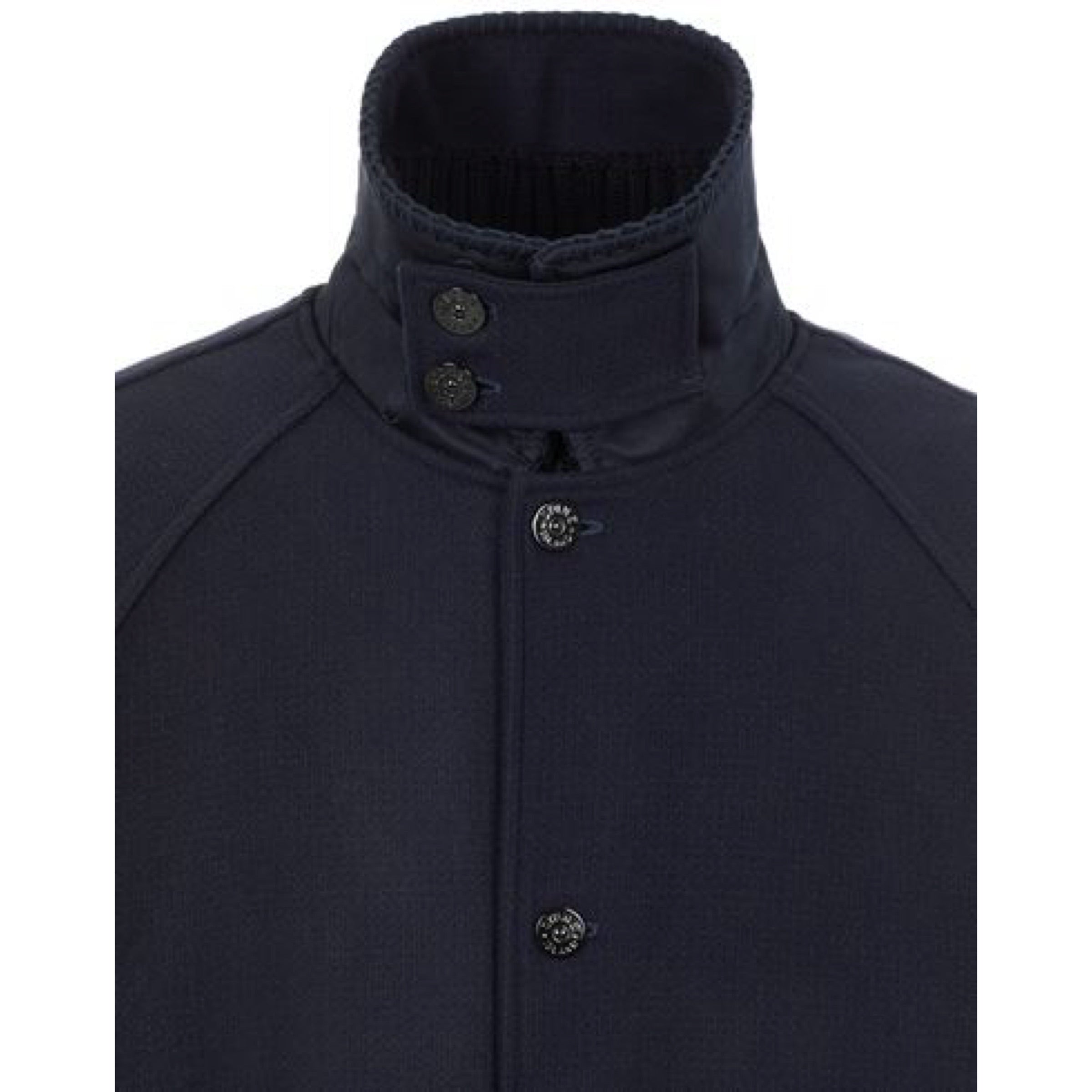 Stone Island Panno Speciale Coat in Navy
