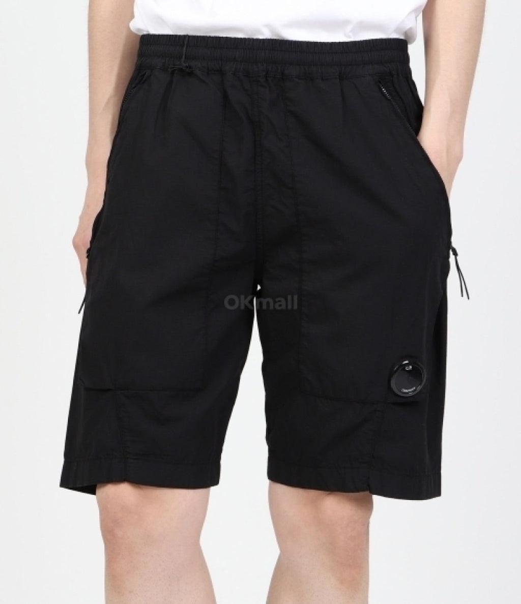 Cp Company Rip-Stop Lens Shorts in Black