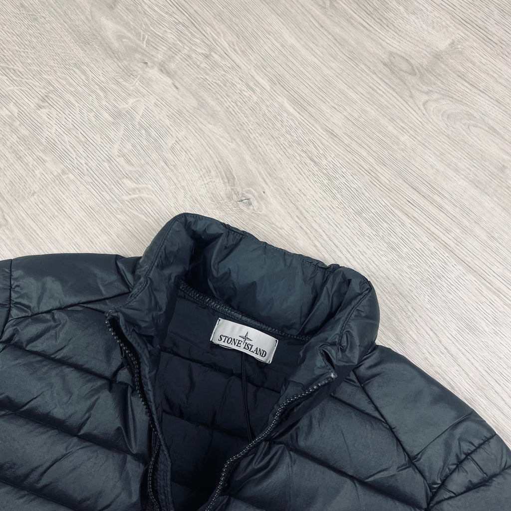 Stone Island Woven Down Jacket - Black