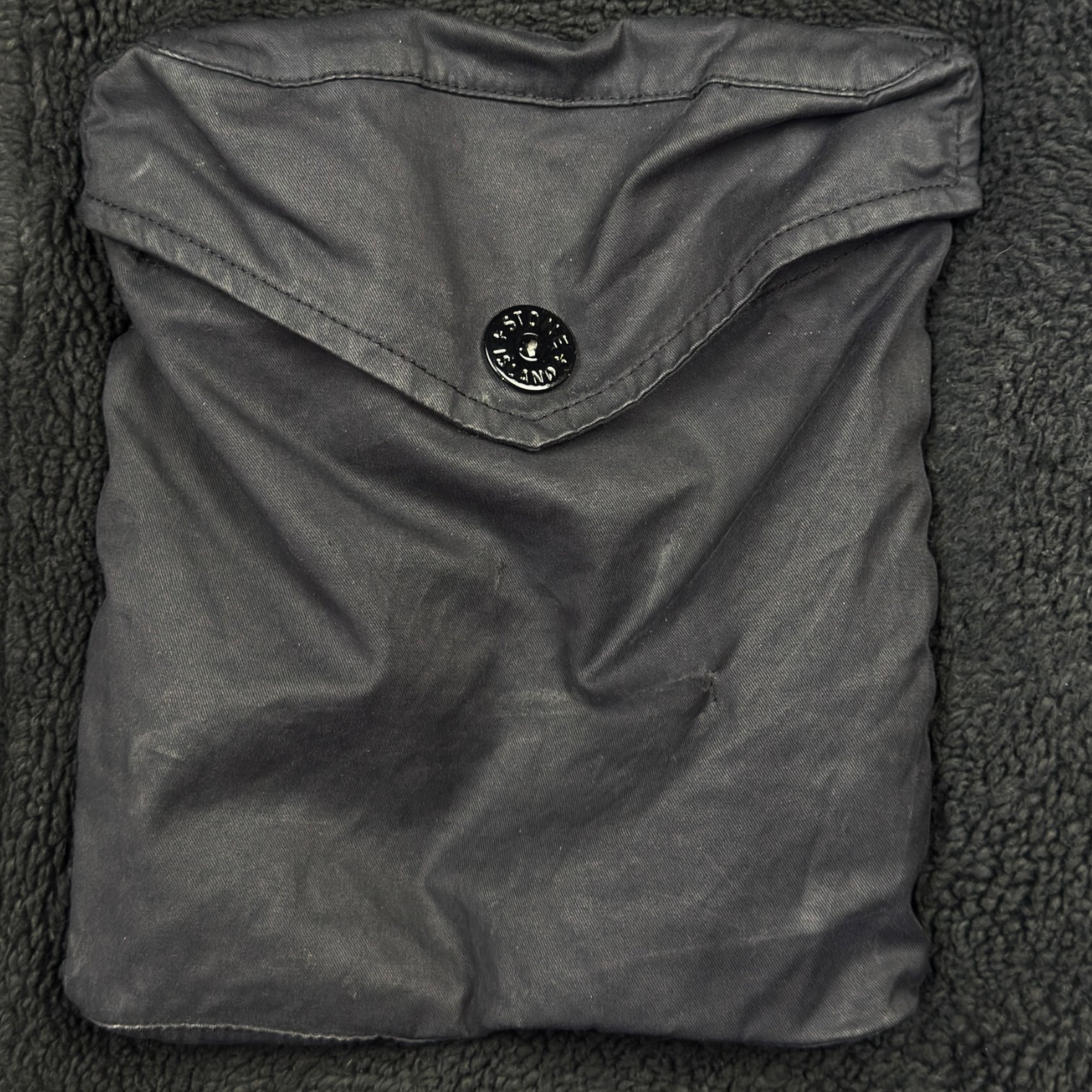 A/W 21 Stone Island Teddy Fleece Jacket - Black