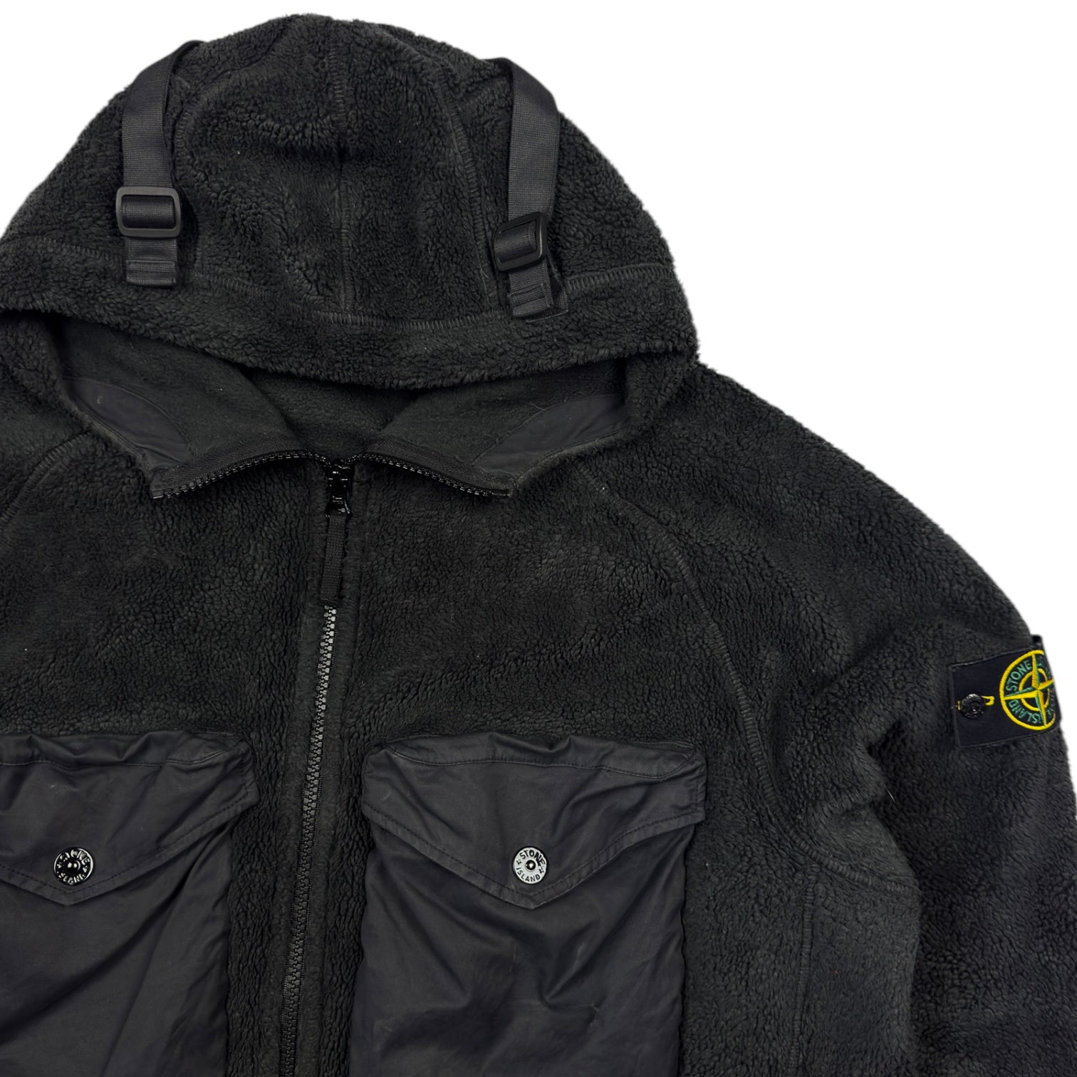 A/W 21 Stone Island Teddy Fleece Jacket - Black
