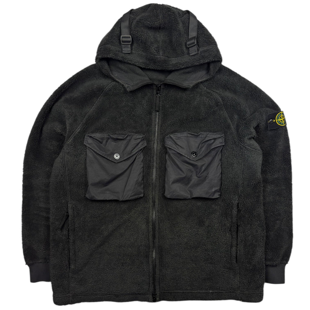 A/W 21 Stone Island Teddy Fleece Jacket - Black