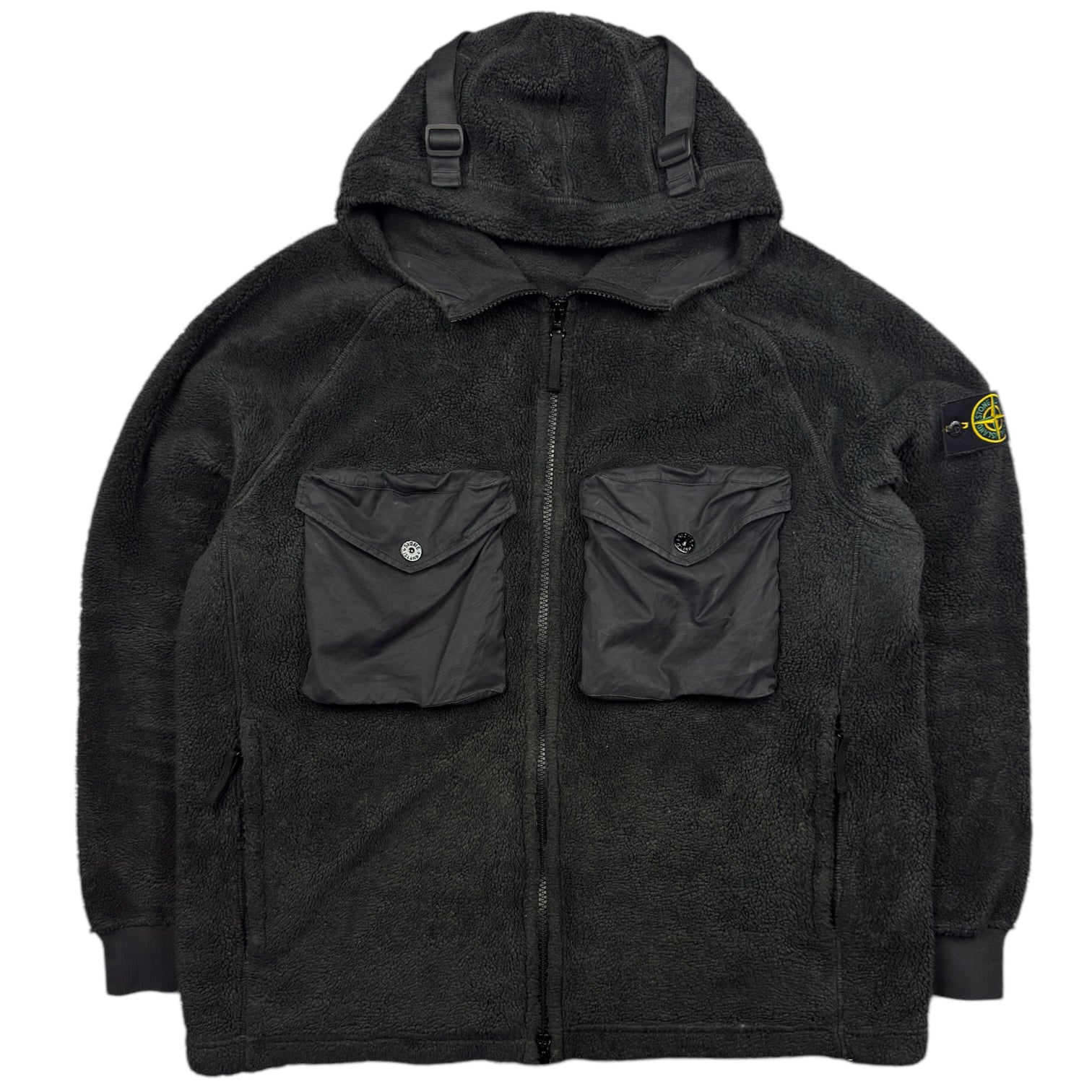 A/W 21 Stone Island Teddy Fleece Jacket - Black
