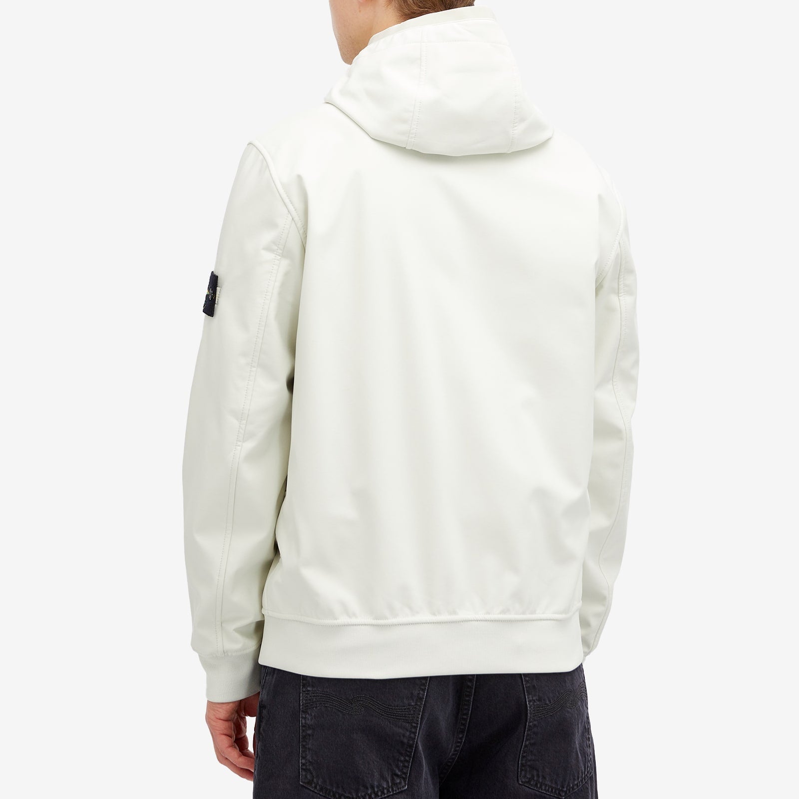 Stone Island Soft Shell-R A/W Jacket In Stucco