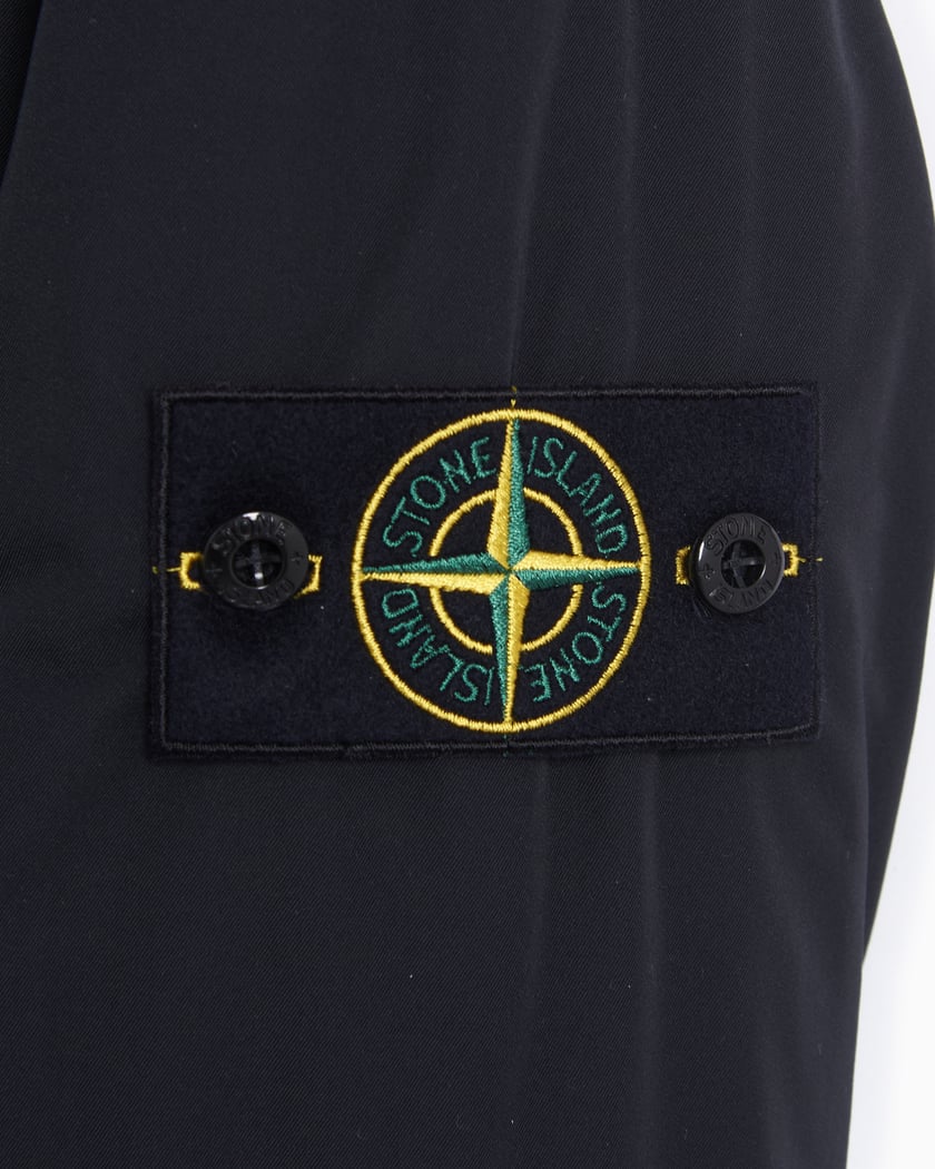 Stone Island Micro Twill With Primaloft Insulation Jacket In Black
