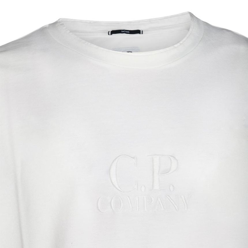 Cp Company 245A Tacting Piquet T-Shirt In White