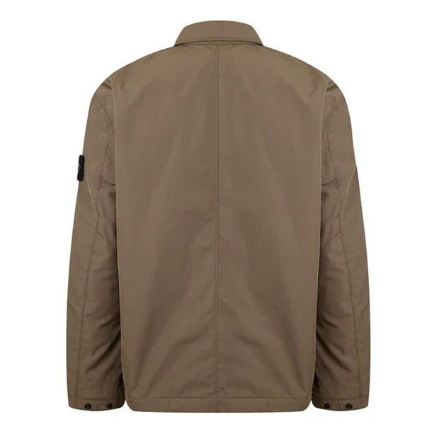 Stone Island Micro Twill With Primaloft Insulation Jacket In Walnut Brown