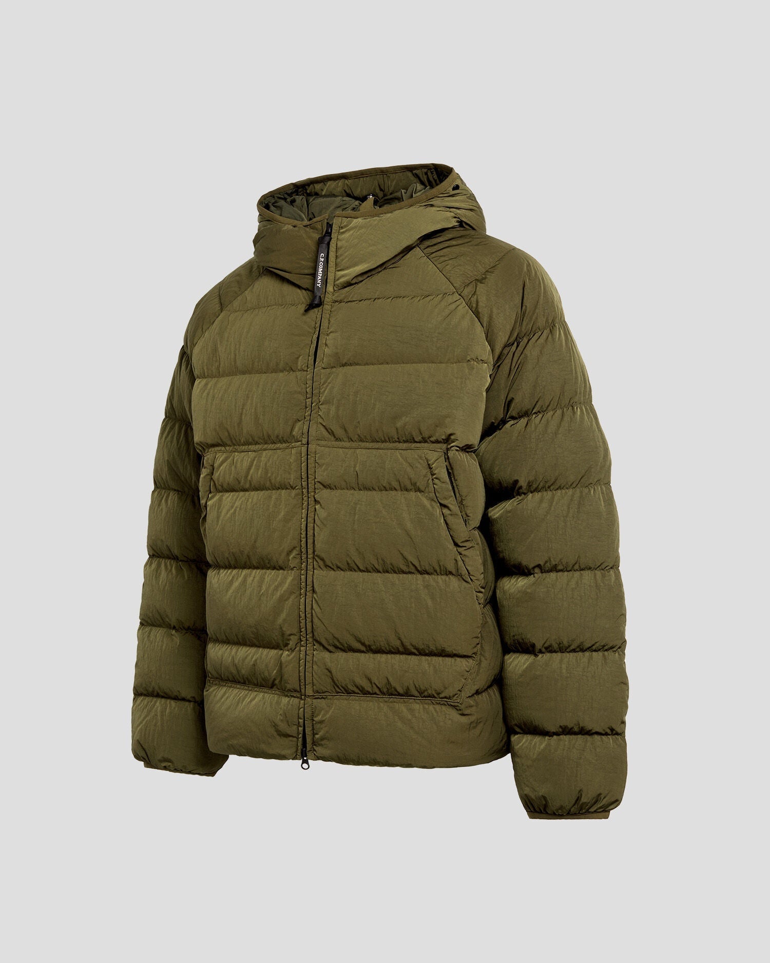 Cp Company Eco-Chrome R Goggle Down Jacket in Ivy Green