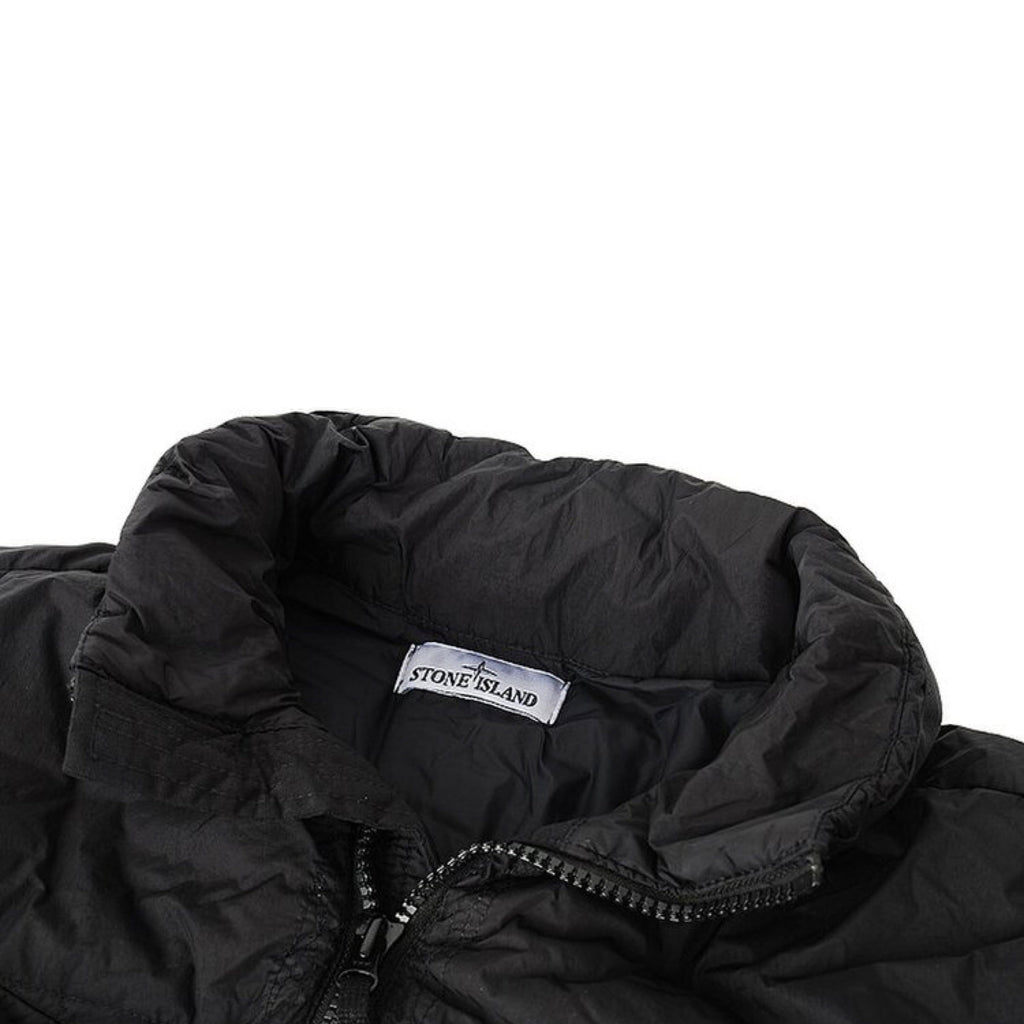 Stone Island Garment Dyed Crinkle Reps R-Ny Down Jacket In Black