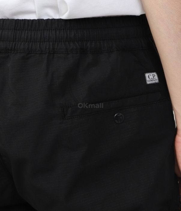 Cp Company Rip-Stop Lens Shorts in Black